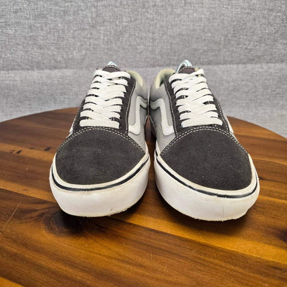 Vans Old Skool Grey Charcoal Suede Canvas Low Top Sneakers Womens 10 Mens 8.5 - Picture 13 of 14